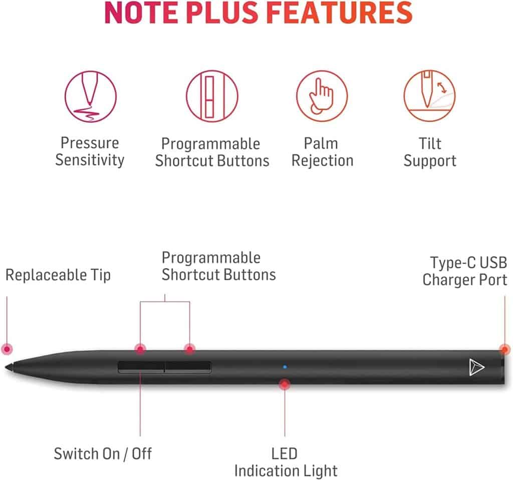 Adonit Note+ features