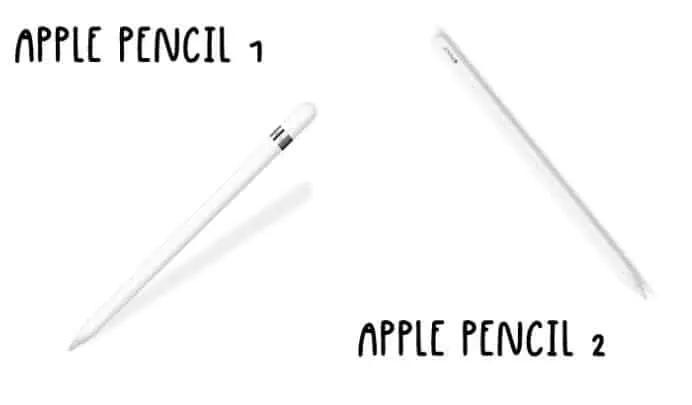 apple pencil 1 and 2