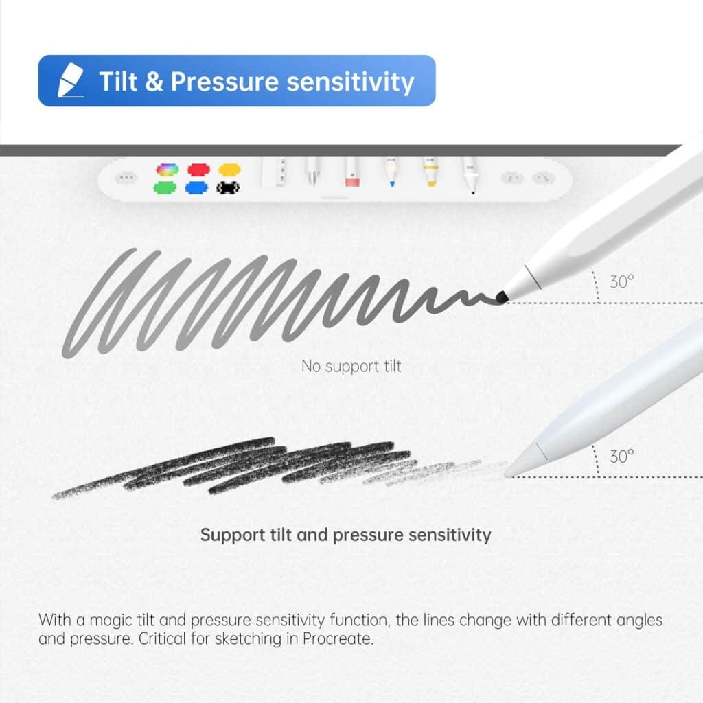 apple pencil Support for Pressure Stylus Support